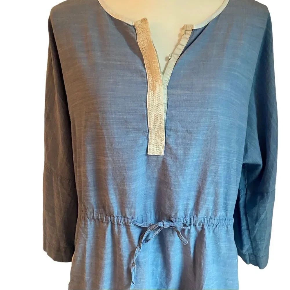Joie Mini Dress Colorblock Pattern Blue Size Large - Picture 6 of 8